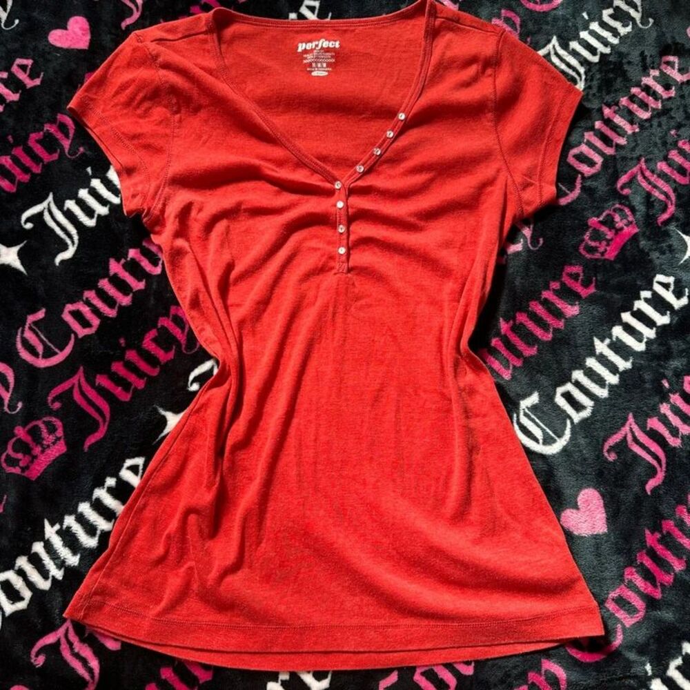 Y2K Short sleeve Henley Old Navy Size M